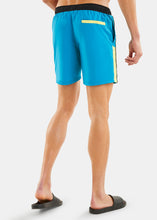 Load image into Gallery viewer, Nautica Competition Pewters 6&quot; Swim Shorts - Aruba Blue - Back