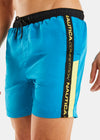 Nautica Competition Pewters 6" Swim Shorts - Aruba Blue - Detail