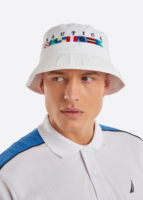 Pacific Bucket Hat - White