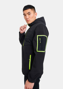 Ezile Hybrid Jacket - Black/Green