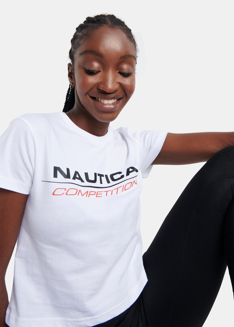 Madison Crop T-Shirt - White – Nautica Competition