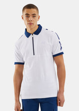 Load image into Gallery viewer, Stern Tonal Polo - White