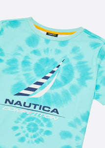 Concave T-Shirt / Swim Short Set - Aruba Blue