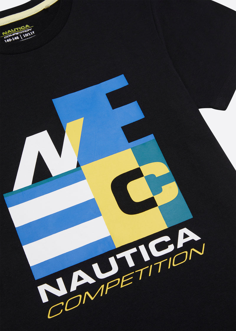 Nautica Competition Marthas T-Shirt - Black - Detail