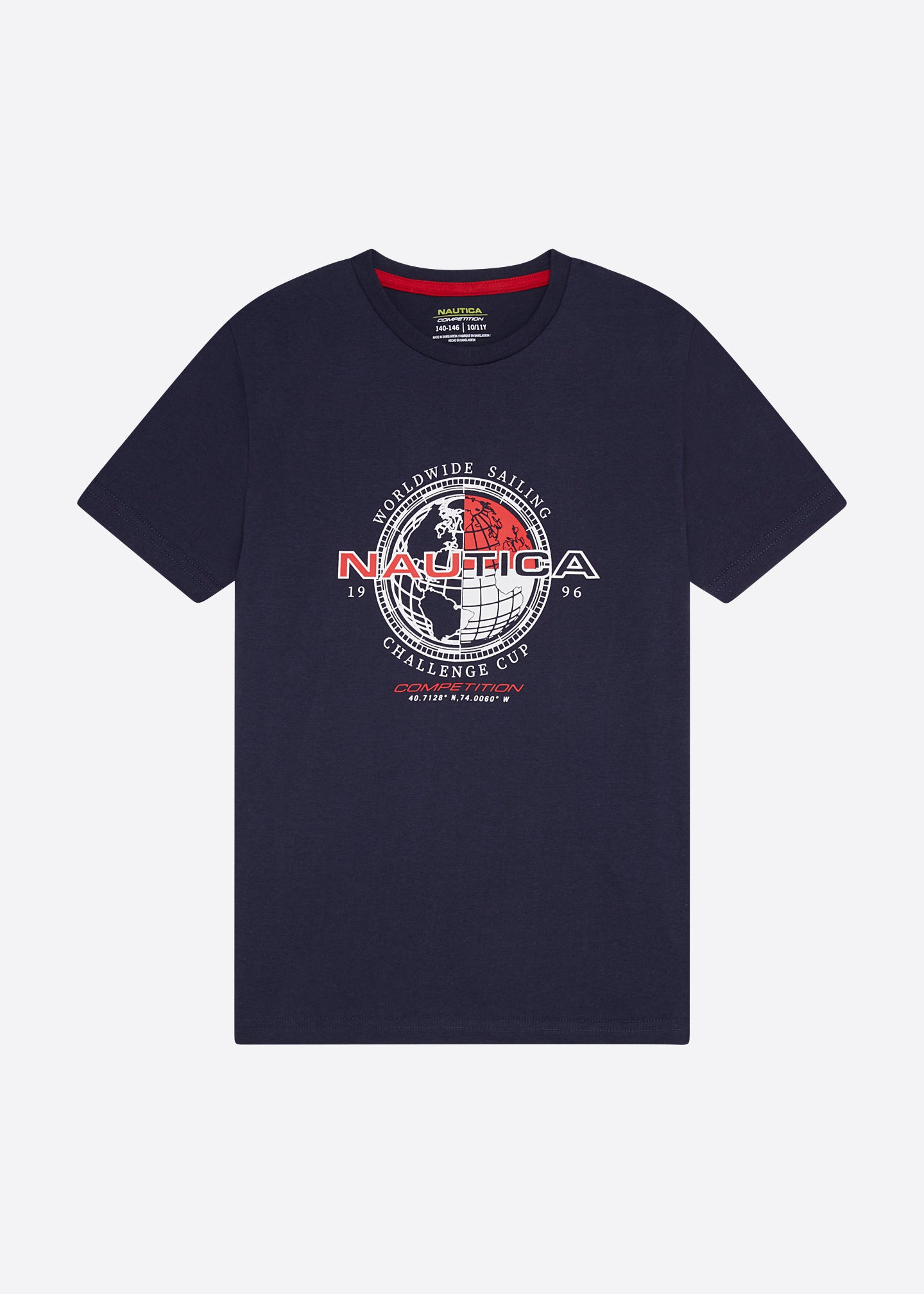 Nautica Competition Patch T-Shirt - Dark Navy - Front