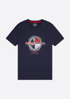 Nautica Competition Patch T-Shirt - Dark Navy - Front