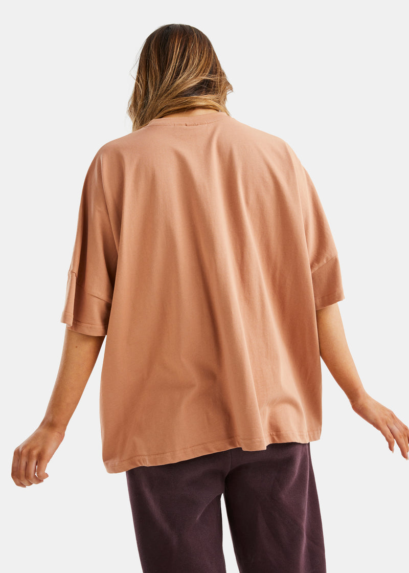 Elm Oversized T-Shirt - Camel
