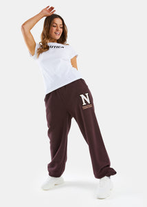Alberta Oversized Jog Pant - Burgundy