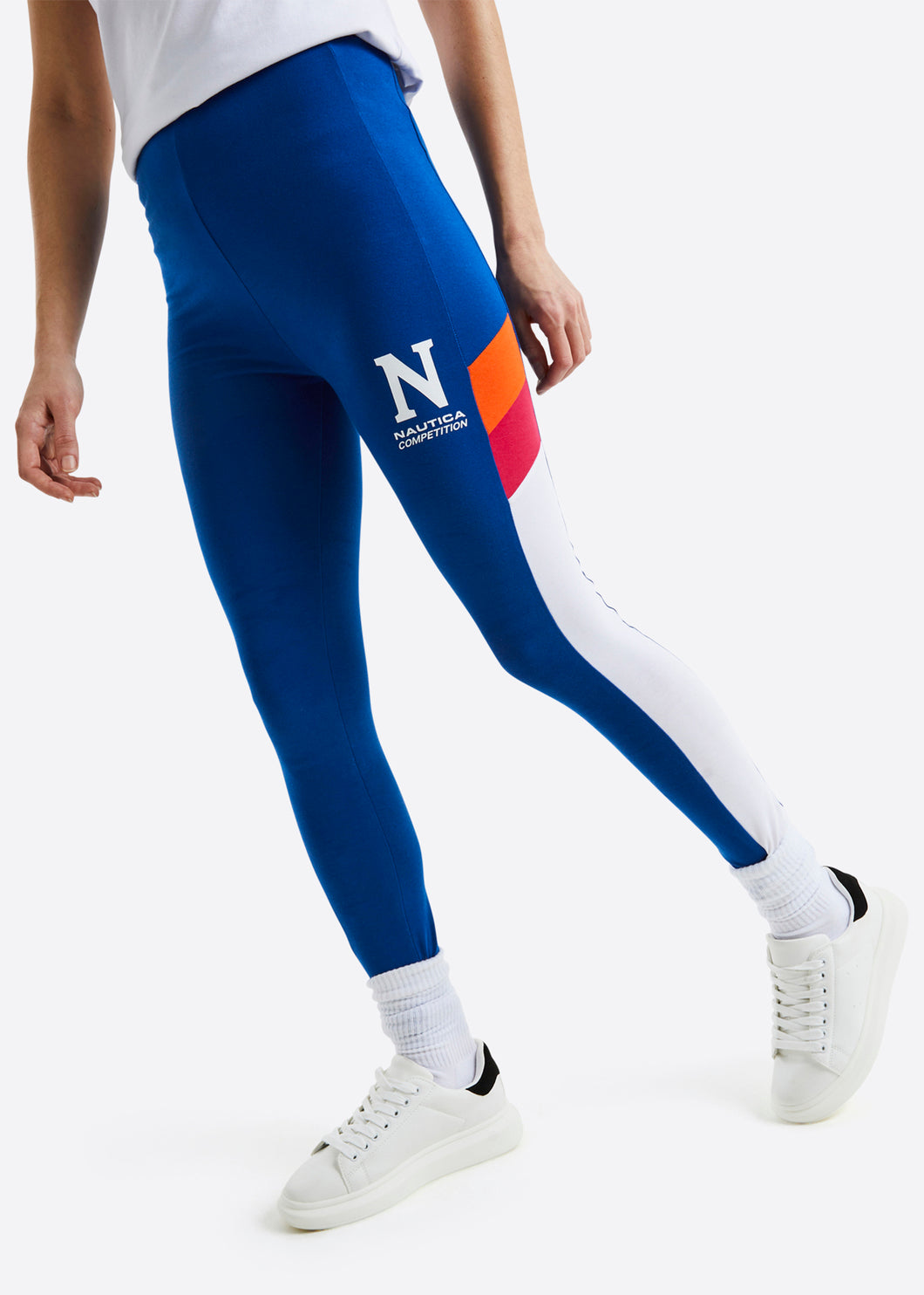 Olympia Navy and White Stripe Mateo Leggings Review - Agent Athletica