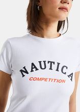 Load image into Gallery viewer, Nautica Competition Parker T-Shirt - White - Detail