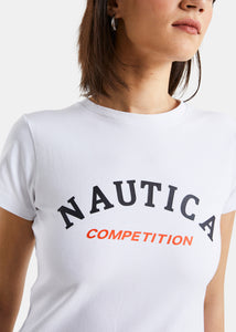 Nautica Competition Parker T-Shirt - White - Detail