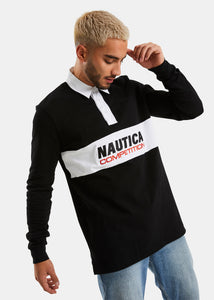 Nautica Competition Balceta Rugby Shirt - Black - Front