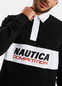 Nautica Competition Balceta Rugby Shirt - Black - Detail