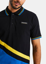 Load image into Gallery viewer, Nautica Competition Orb Polo Shirt - Black - Detail