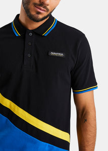 Nautica Competition Orb Polo Shirt - Black - Detail