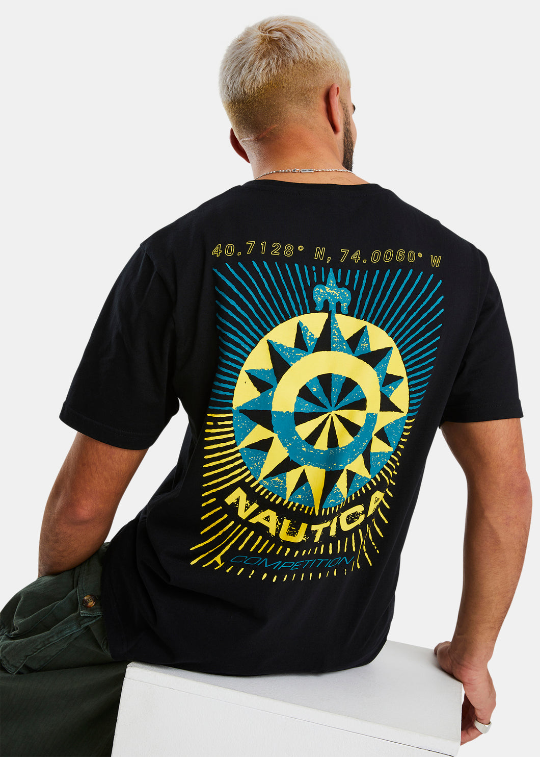 Nautica Competition Moreton T-Shirt - Black - Back