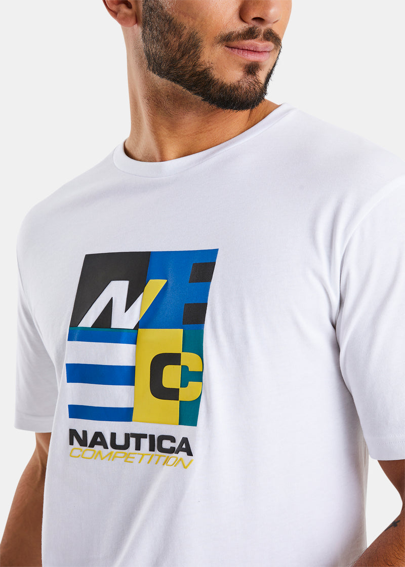 Nautica Competition St Vincent T-Shirt - White - Detail