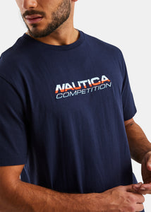 Nautica Competition Eboss T-Shirt - Dark Navy - Detail