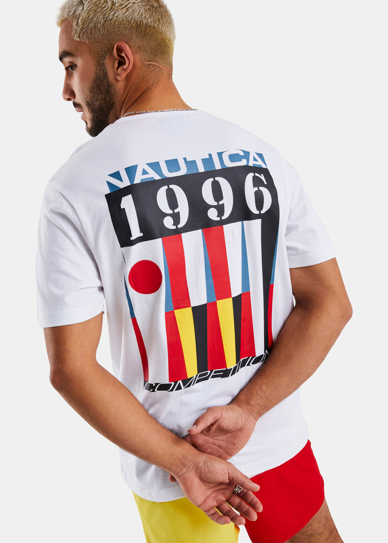Nautica Competition Darien T-Shirt - White - Back