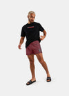 Nautica Competition Delaware 4" Swim Short - Dark Neon Pink - Full Body
