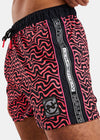 Nautica Competition Delaware 4" Swim Short - Dark Neon Pink - Detail