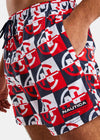 Nautica Competition Milne 5" Swim Short - Multi - Detail