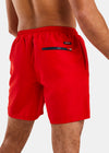 Nautica Competition Marcos 6" Swim Short - True Red - Back