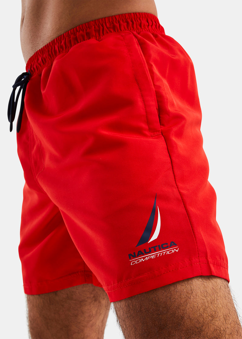 Red nautica swim trunks Clearance