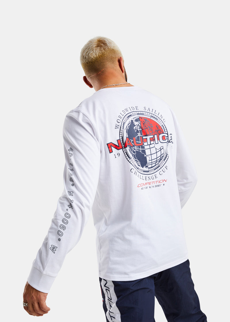 Nautica Competition Mounts Bay LS T-Shirt - White - Back
